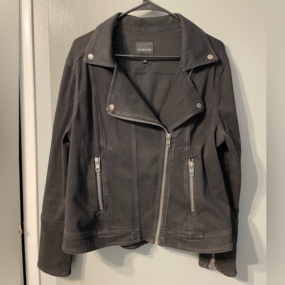 Liverpool black moto jacket